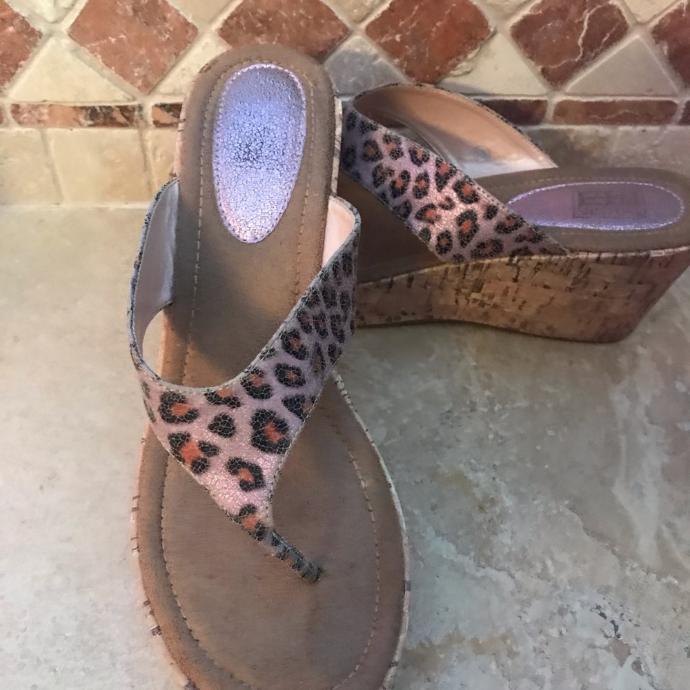 Pink Leopard Print Sandal